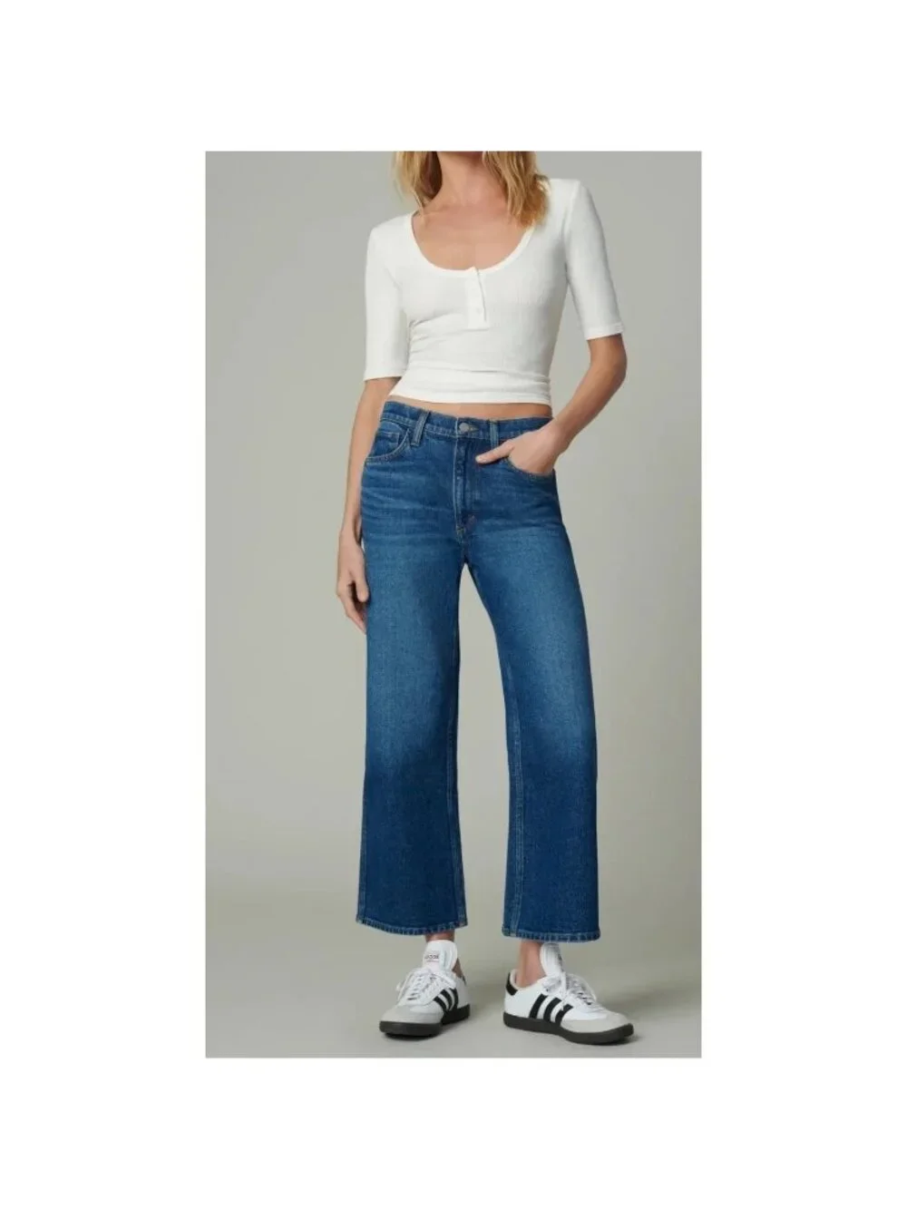 Joe's Jeans Womens The Blake High Rise Wide Leg Crop Size 28 NEW - Picture 1 of 3